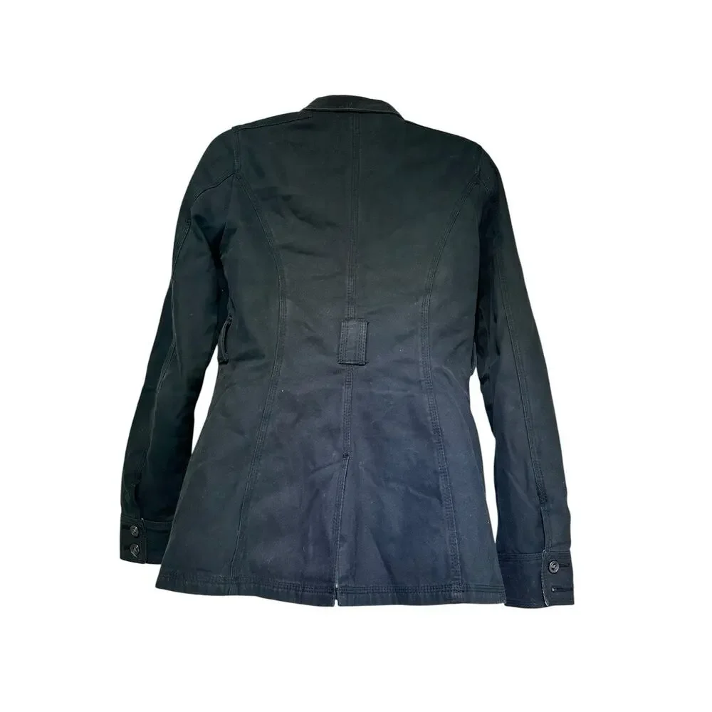 triple five soul black blazer jacket womens size M
